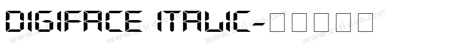 Digiface Italic字体转换